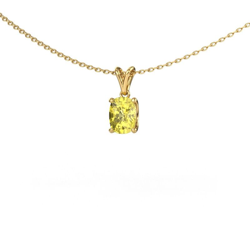 Pendant Sam CSH 585 gold yellow lab grown diamond 6.8x5.2 mm