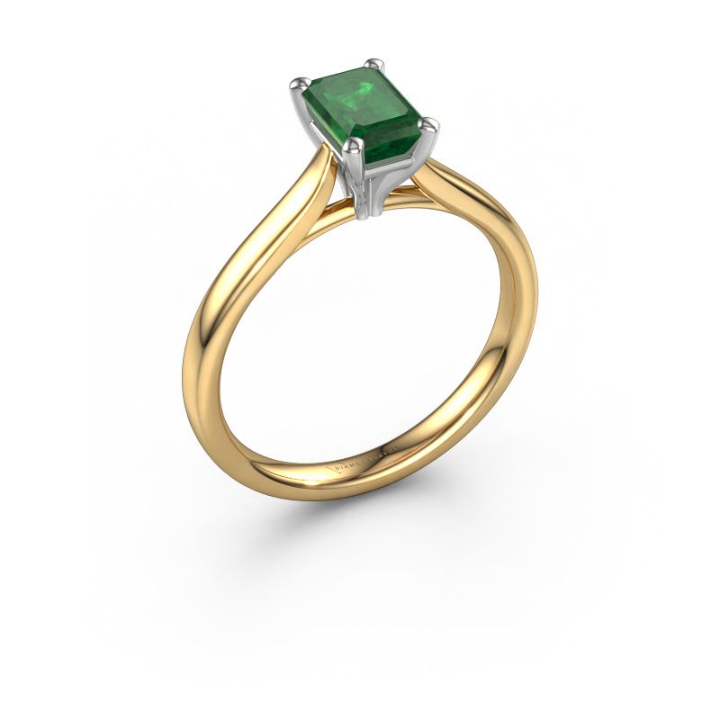 Verlobungsring Mignon EME 1 585 Gold Smaragd 6.5x4.5 mm