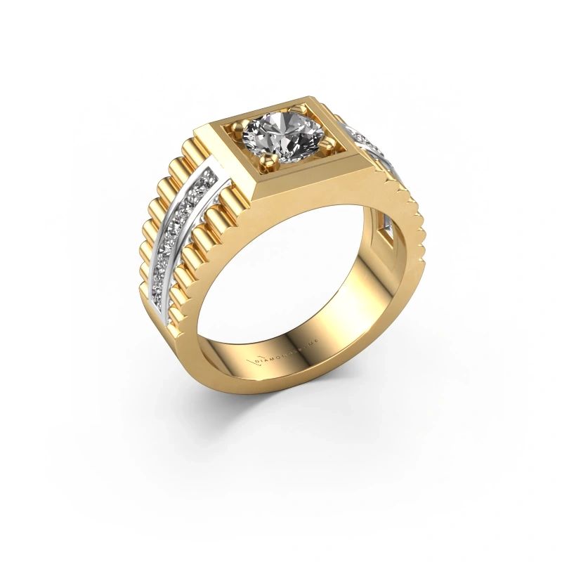 Men's ring Maikel 585 gold diamond 1.30 crt