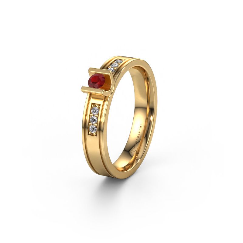 Ehering WH2108L14A 585 Gold Rubin ±4x1.7 mm