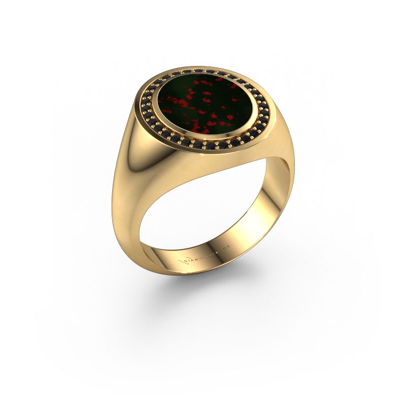 Signet ring Adam 2 585 gold bloodstone 12x10 mm