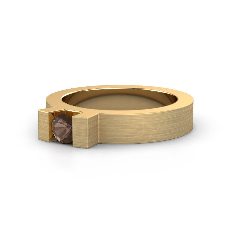Afbeelding van Ring Leena 1<br/>585 goud<br/>Rookkwarts 4.2 mm