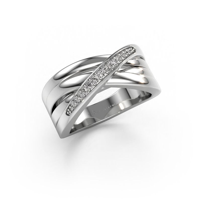 Ring Renna 2 585 white gold diamond 0.122 crt