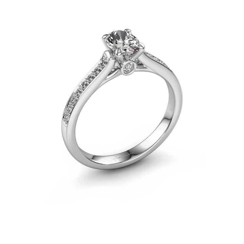 Afbeelding van Verlovingsring Valorie ovl 2 925 zilver diamant 0.60 crt