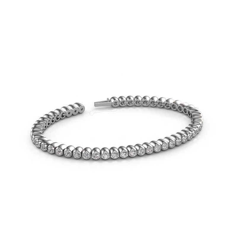 Tennisarmband Bianca 2.4 mm 585 witgoud zirkonia 2.4 mm