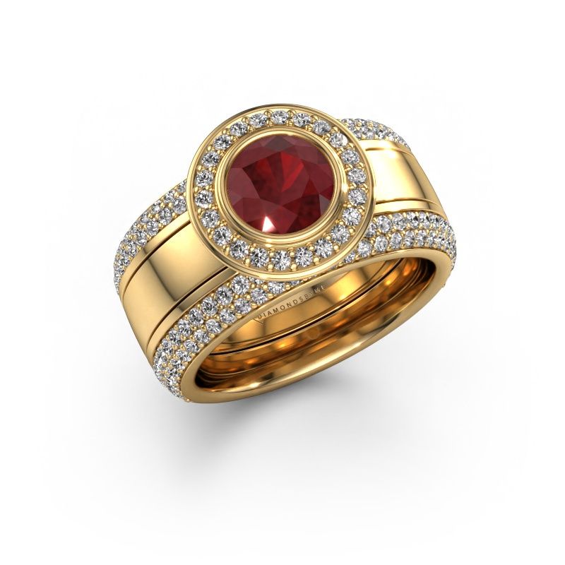 Ring Roxie 585 gold ruby 6.5 mm