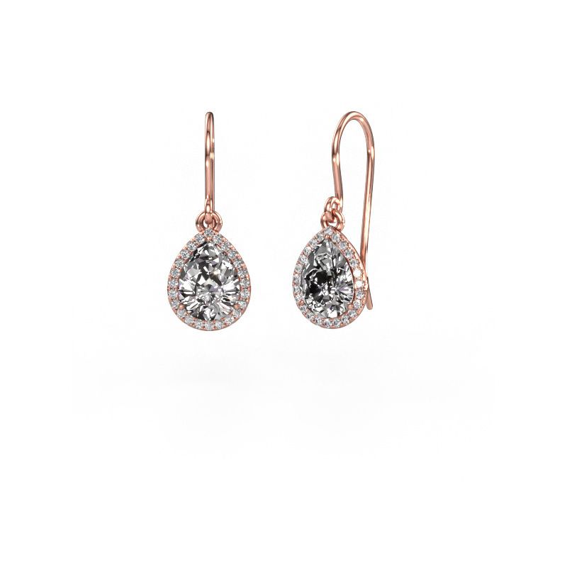 Drop earrings Seline per 585 rose gold diamond 1.00 crt
