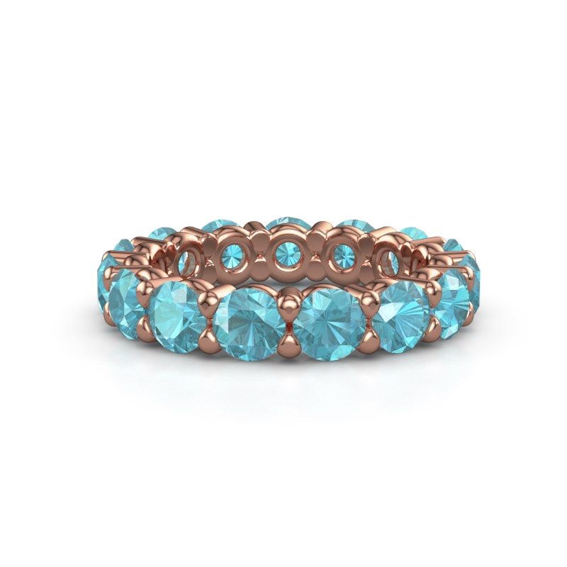 Bild von Ring heddy rnd 4.2<br/>585 Roségold<br/>Blau Topas 4.2 mm