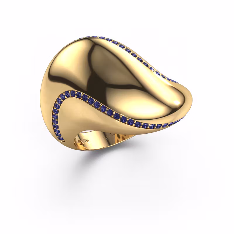 Ring Phyliss 585 gold sapphire 1 mm