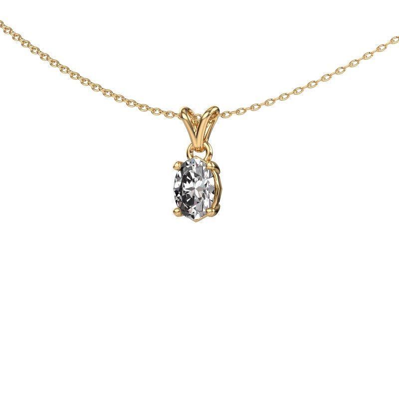 Anhänger Lucy 1 585 Gold Zirkonia 7x5 mm