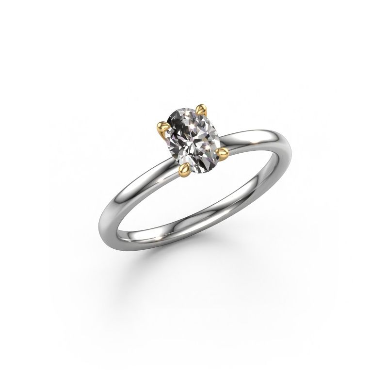 Verlobungsring Crystal OVL 1 585 Weißgold Diamant 0.80 crt