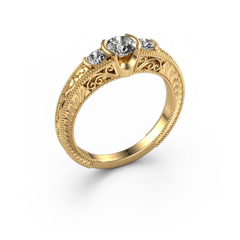 Promise ring Tasia 585 gold diamond 0.60 crt