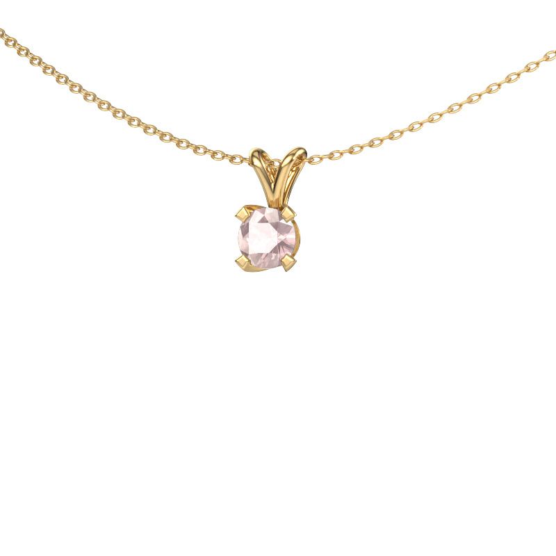 Pendant Eva 585 gold morganite champagne 5 mm