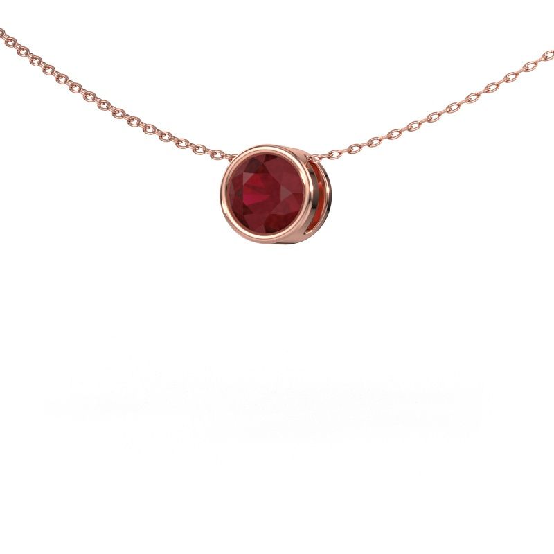 Anhänger Lavon RND 585 Roségold Rubin 6.5 mm