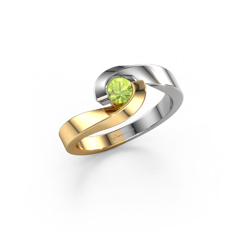 Ring Sheryl 585 gold peridot 4 mm