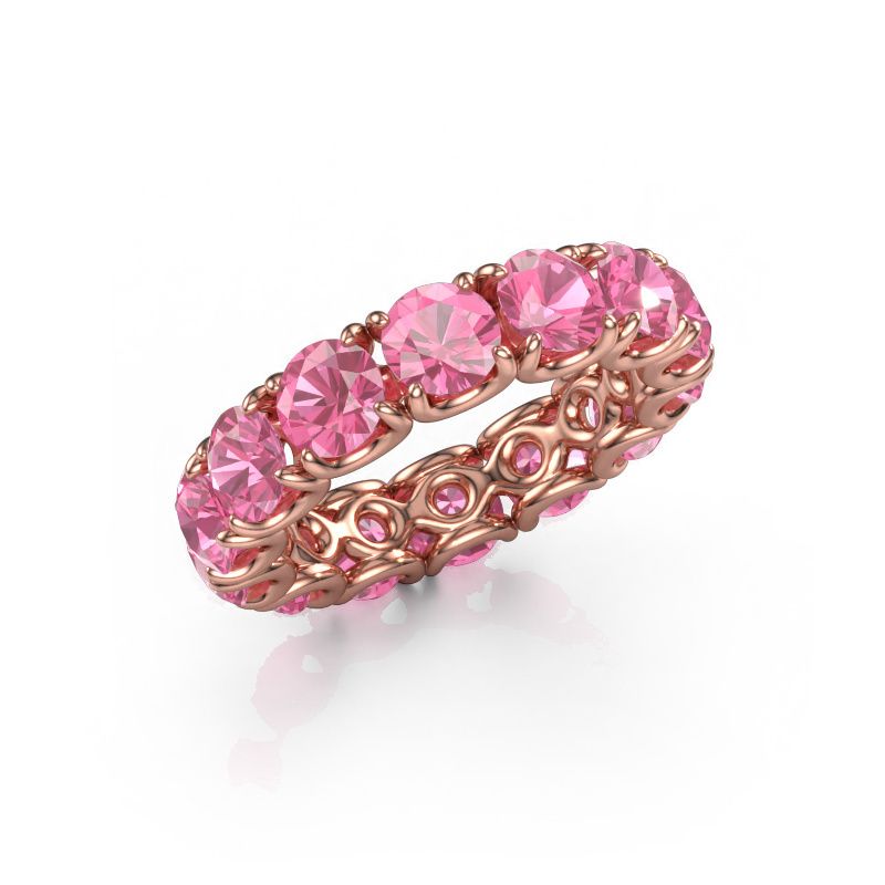 Ring Estee 4.7 585 rosé goud roze saffier 4.7 mm
