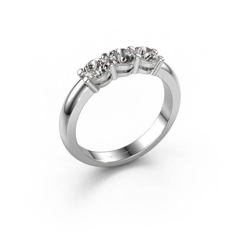 Ring Michelle 3 585 white gold diamond 0.900 crt