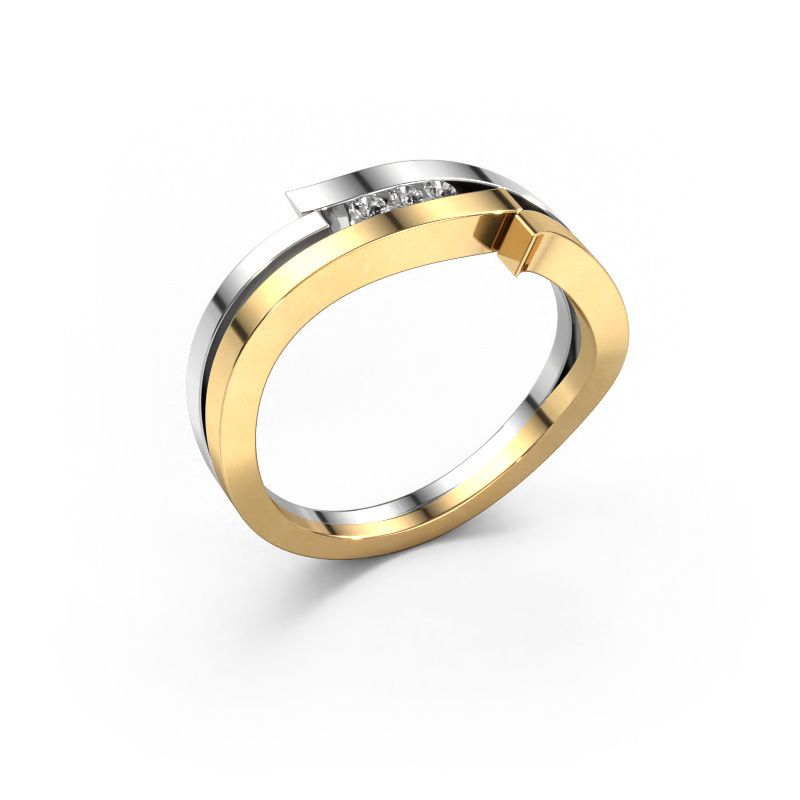 Ring Amelie 585 gold lab grown diamond 0.053 crt