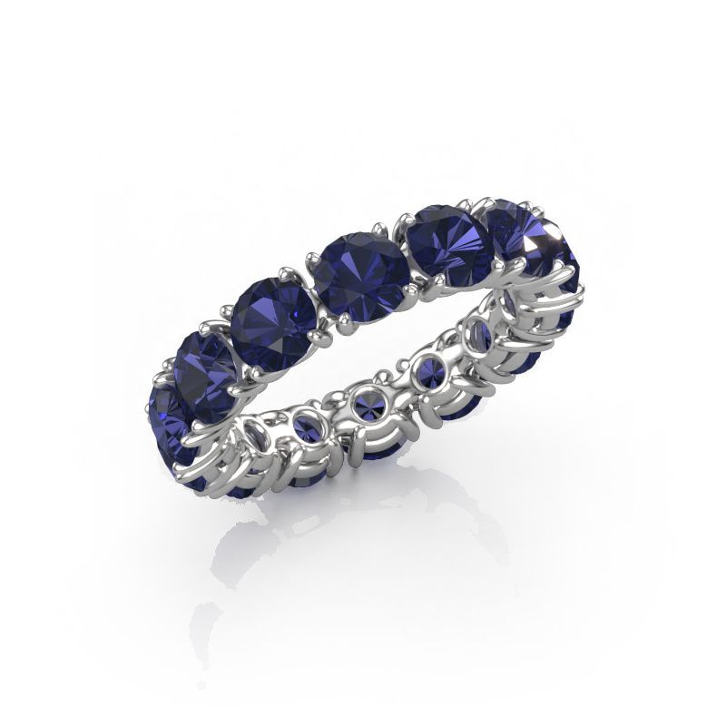 Ring Vivienne 4.7 585 witgoud saffier 4.7 mm