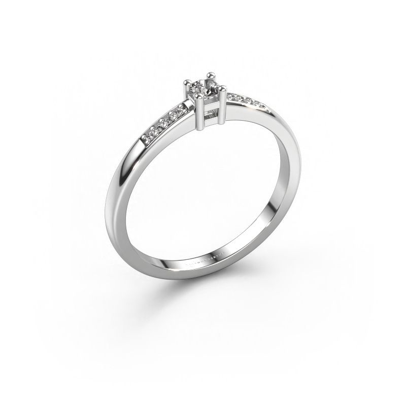Verlovingsring Eline 2 950 platina diamant 0.095 crt