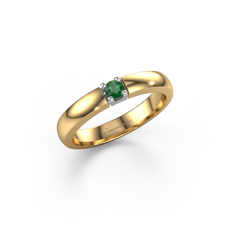Ring Rianne 1 585 gold emerald 3 mm