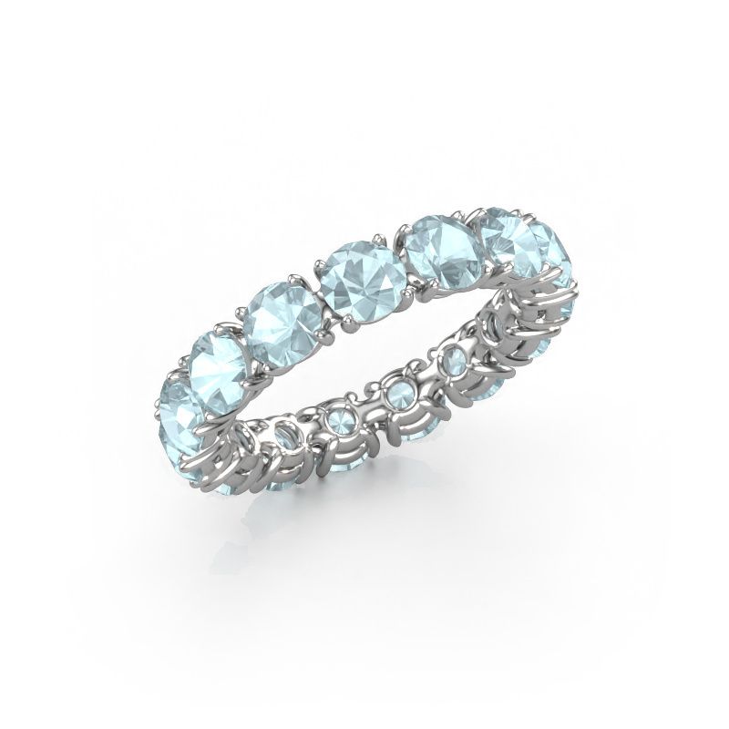 Ring Vivienne 4.2 585 white gold aquamarine 4.2 mm