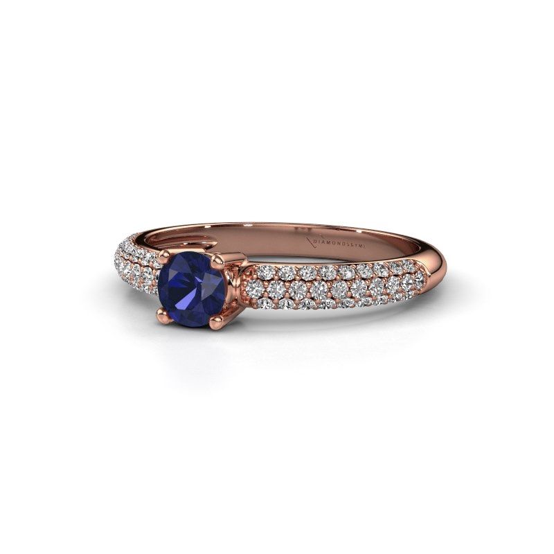 Image of Ring Marjan<br/>585 rose gold<br/>Sapphire 4.2 mm
