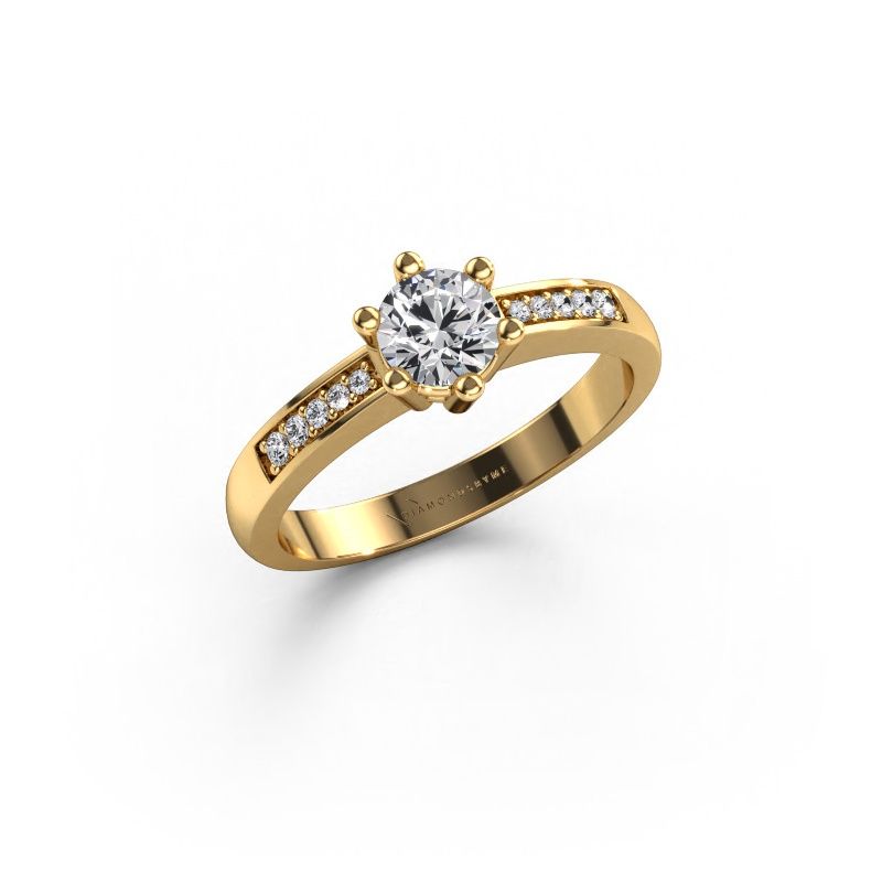 Engagement ring Luna 2 585 gold lab grown diamond 0.40 crt