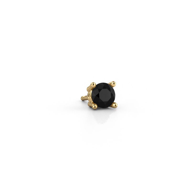 Men's earring Seth 585 gold black diamond 0.60 crt