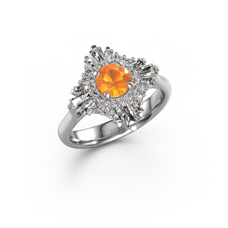 Engagement ring Thalia 950 platinum citrin 5.4 mm