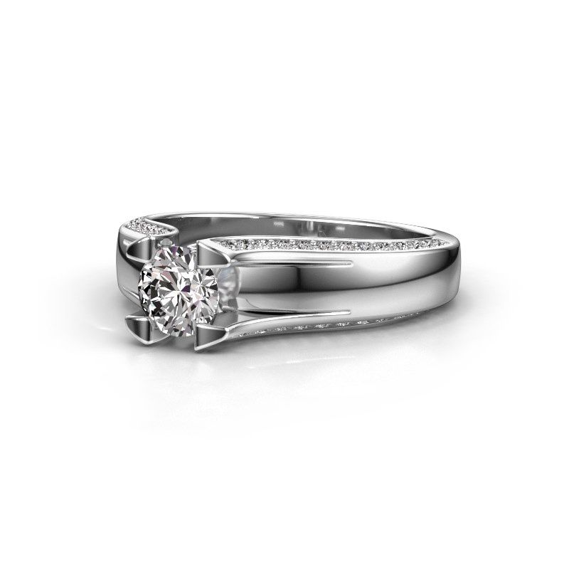 Afbeelding van Verlovingsring Jeanne 1<br/>585 witgoud<br/>Diamant 0.82 crt