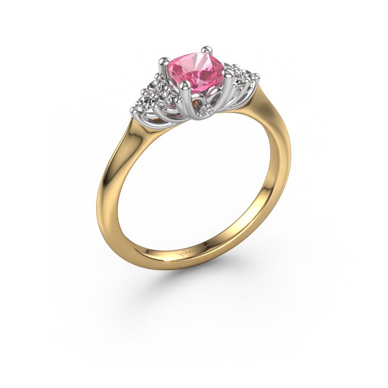 Engagement ring Felipa CUS 585 gold pink sapphire 5 mm