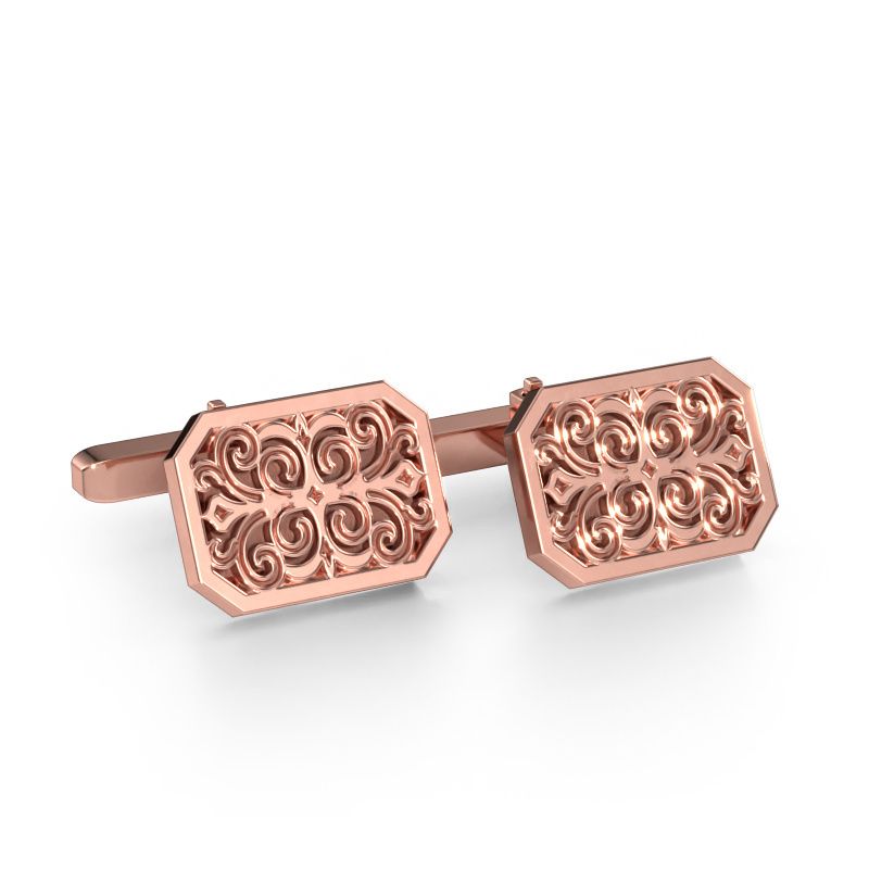 Manchetknopen Wouter 585 rosé goud