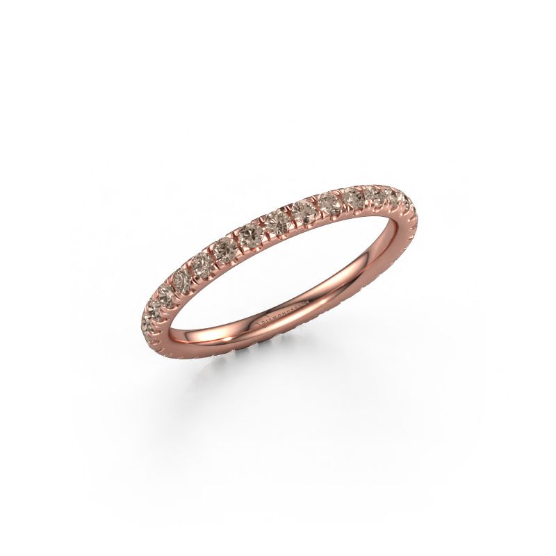 Vorsteckring Jackie 1.7 585 Roségold Braun Diamant 0.66 crt