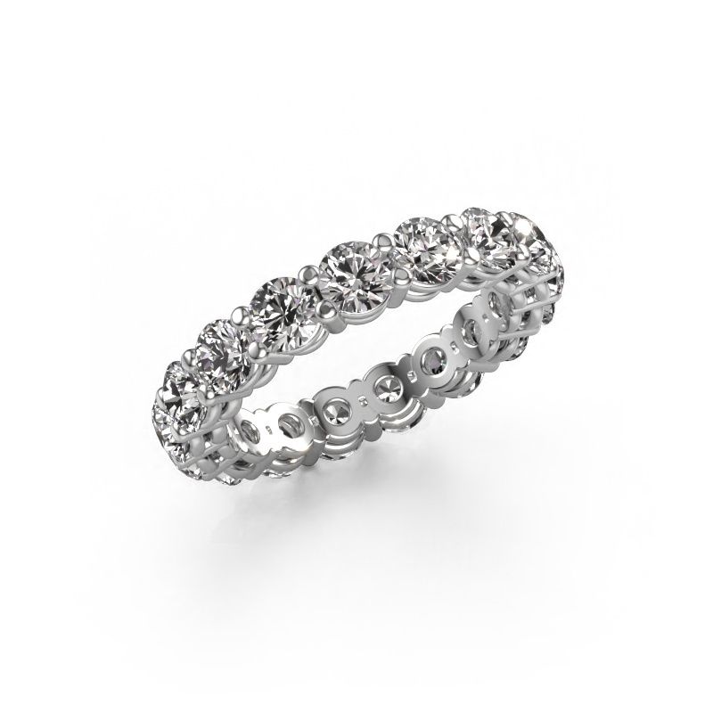 Stackable ring Michelle full 3.7 585 white gold diamond 3.60 crt