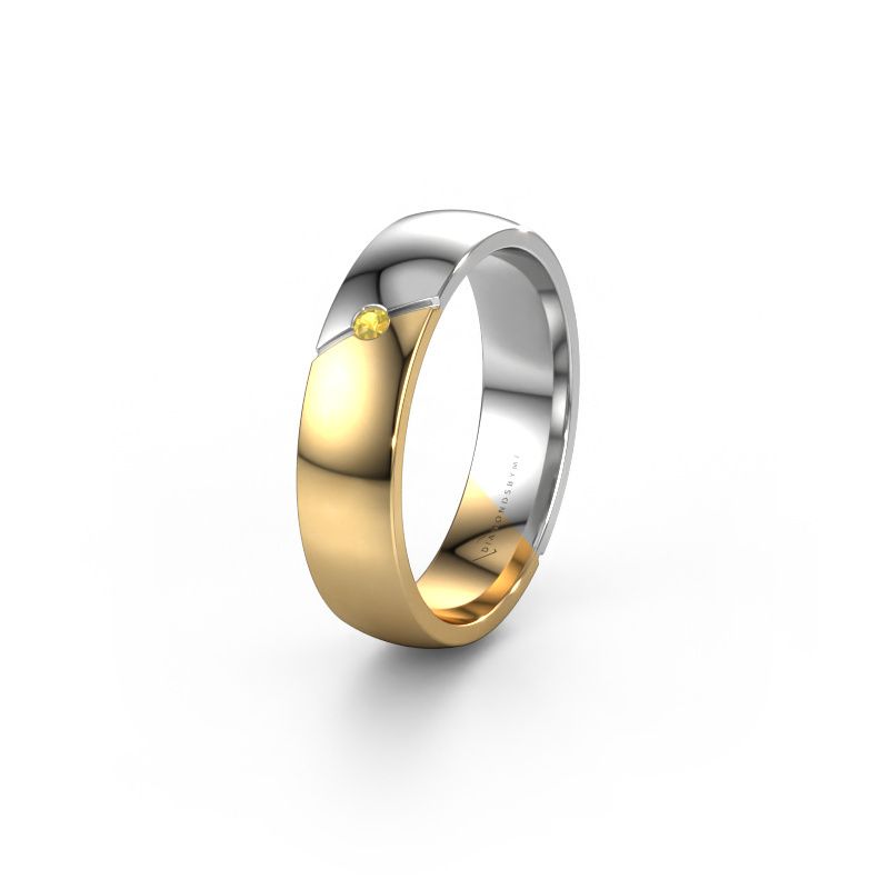 Trouwring WH1201L25AP 585 goud gele saffier ±5x1.7 mm