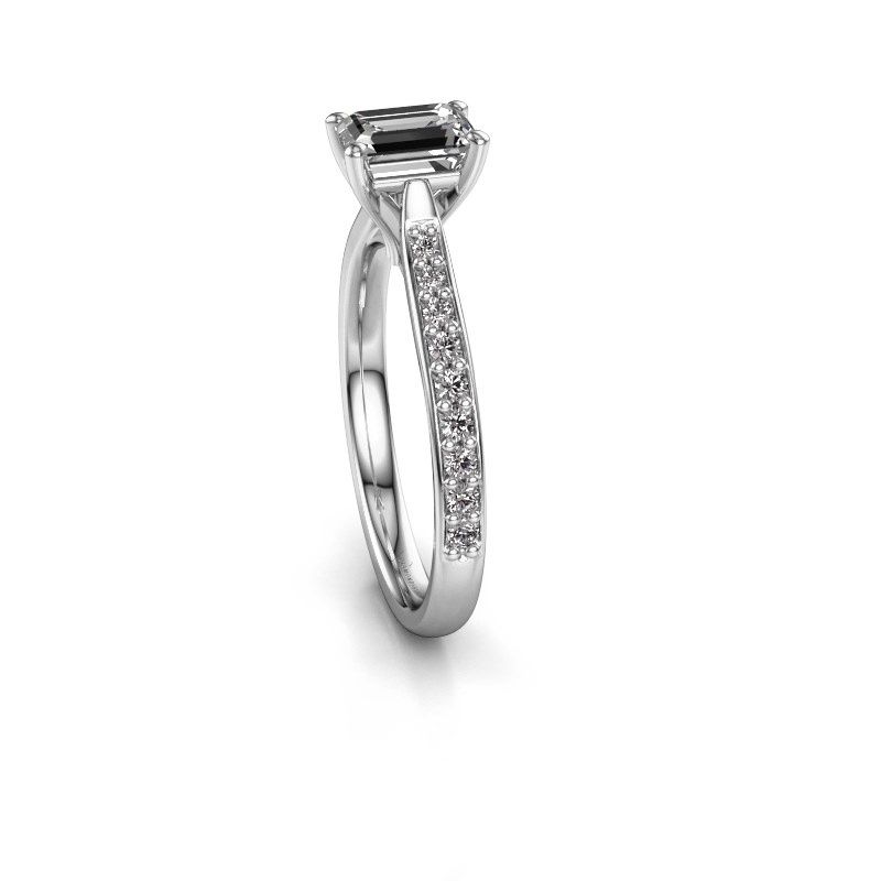 Afbeelding van Verlovingsring Mignon eme 2 925 zilver diamant 0.939 crt