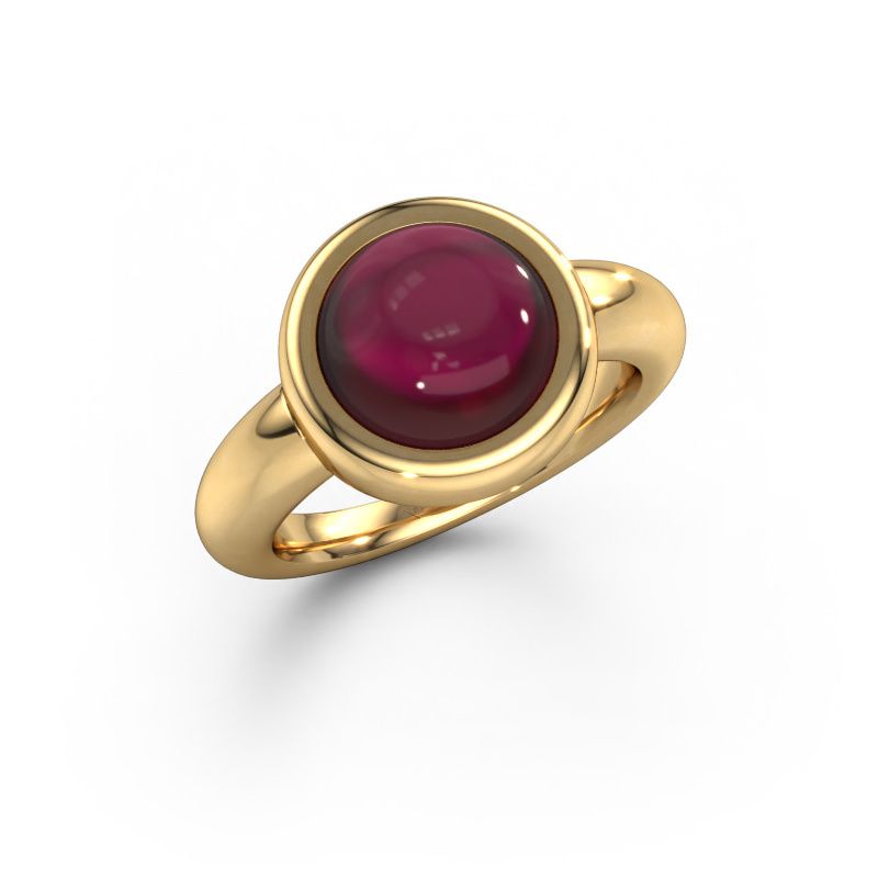 Ring Jenae 585 gold garnet 10 mm