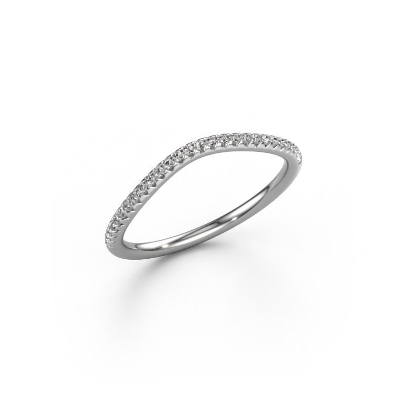 Aanschuifring SRH0842C10H4 585 witgoud diamant 0.14 crt