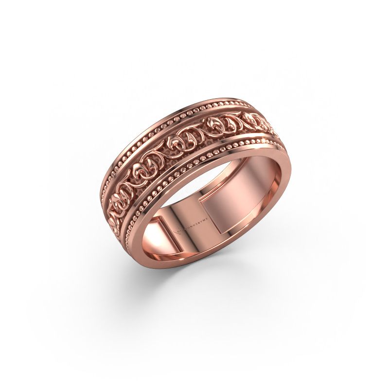 Men's ring Eddo 585 rose gold