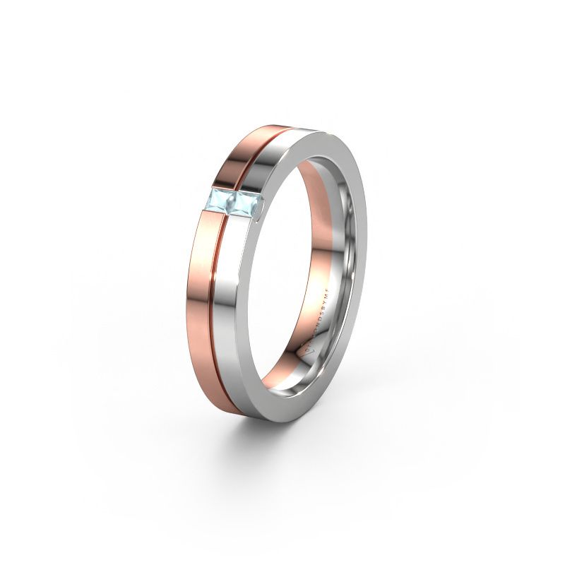 Alliance WH0225L14B 585 or rose aigue-marine ±4x2 mm