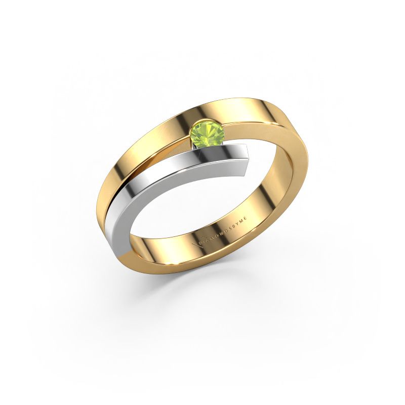 Ring Rosario 585 Gold Peridot 3 mm