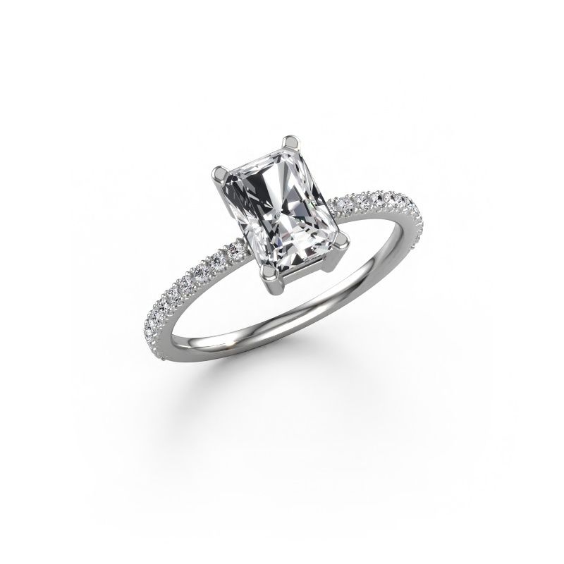 Verlobungsring Denita 2 RAD 950 Platin Diamant 1.68 crt