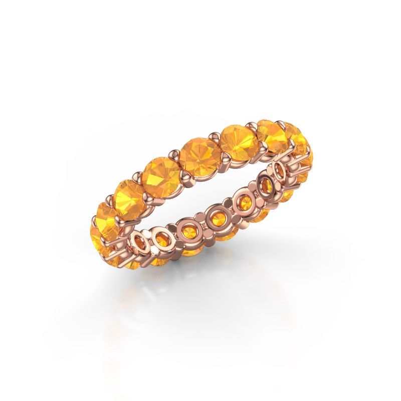 Bild von Vorsteckring heddy rnd 3.7<br/>585 Roségold<br/>Citrin 3.7 mm