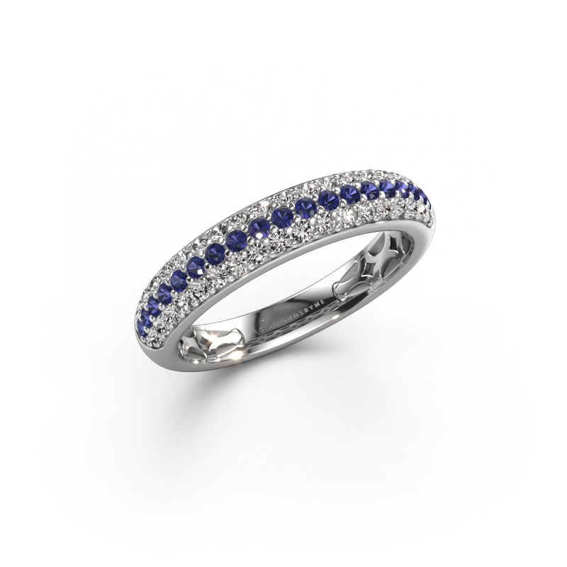 Ring Emely 4 585 white gold sapphire 1.4 mm