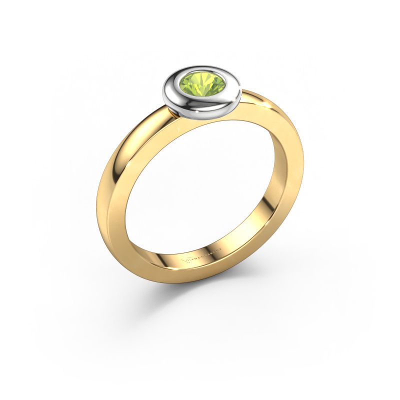 Ring Iris 585 Gold Peridot 4 mm
