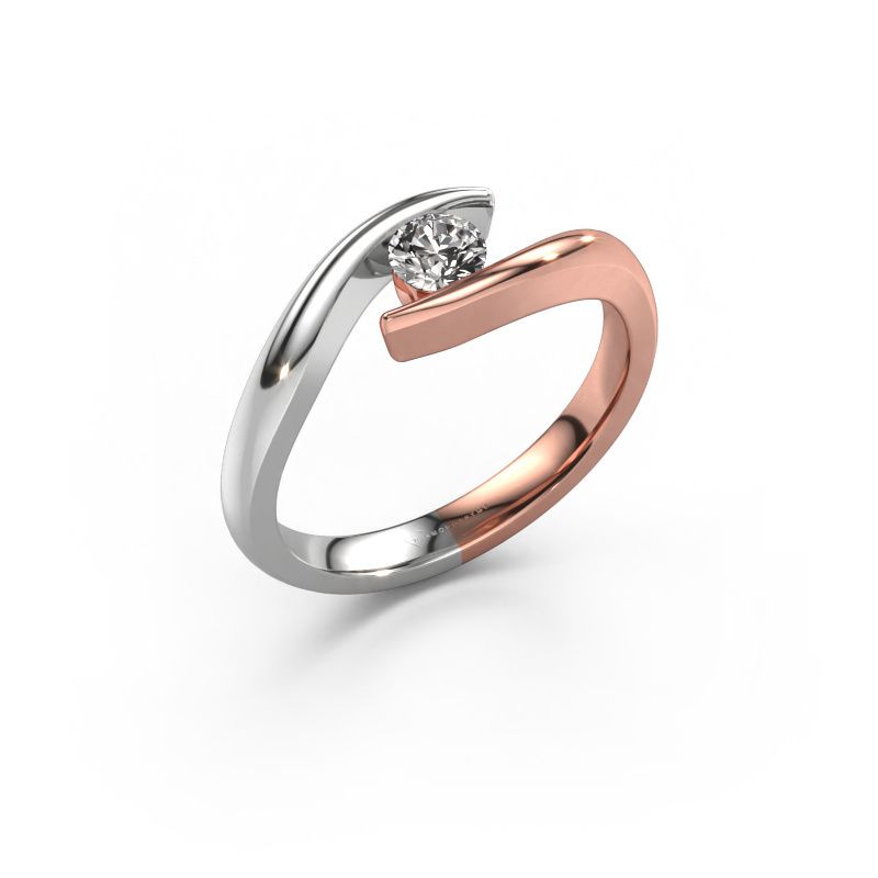 Verlobungsring Alaina 585 Roségold Diamant 0.25 crt