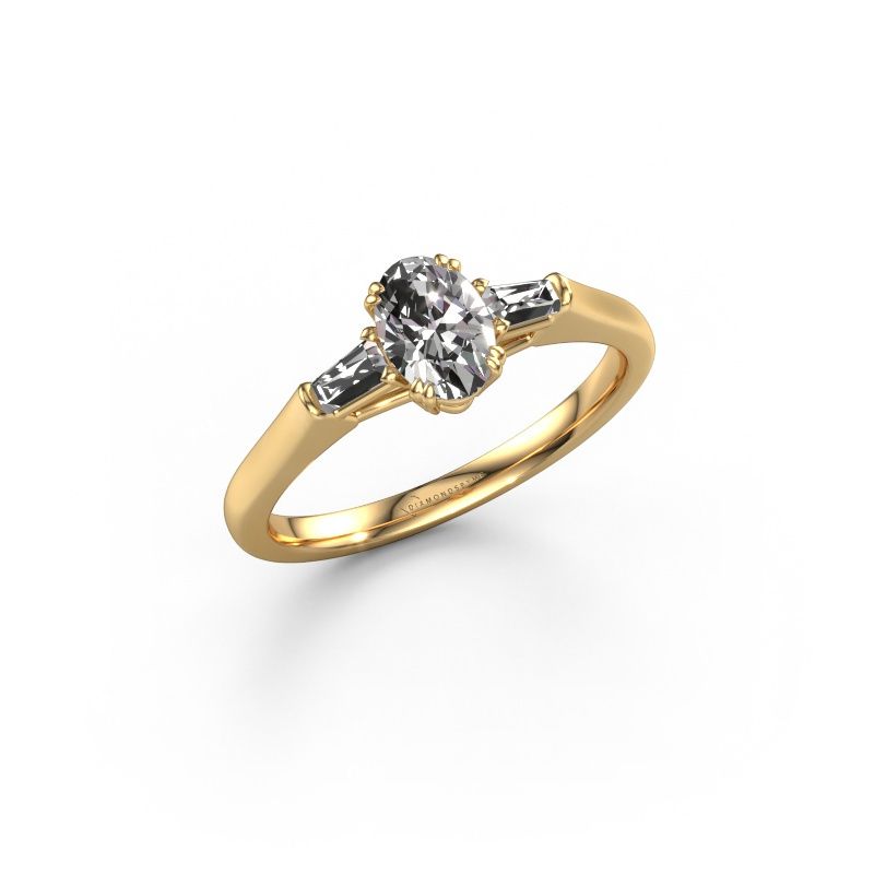 Verlobungsring Indy OVL 585 Gold Diamant 0.78 crt