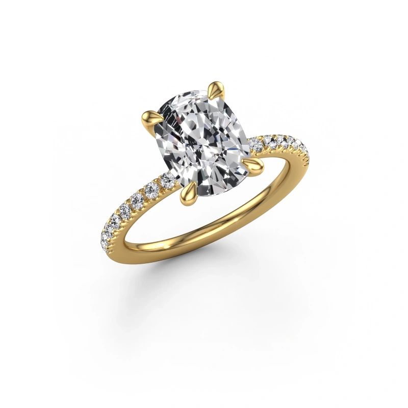 Engagement ring Crystal CSH 4 585 gold lab grown diamond 2.82 crt