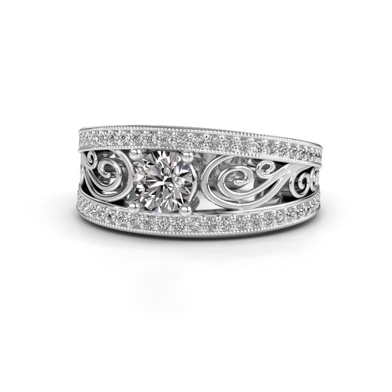 Afbeelding van Verlovingsring Julliana<br/>585 witgoud<br/>Lab-grown diamant 0.91 crt